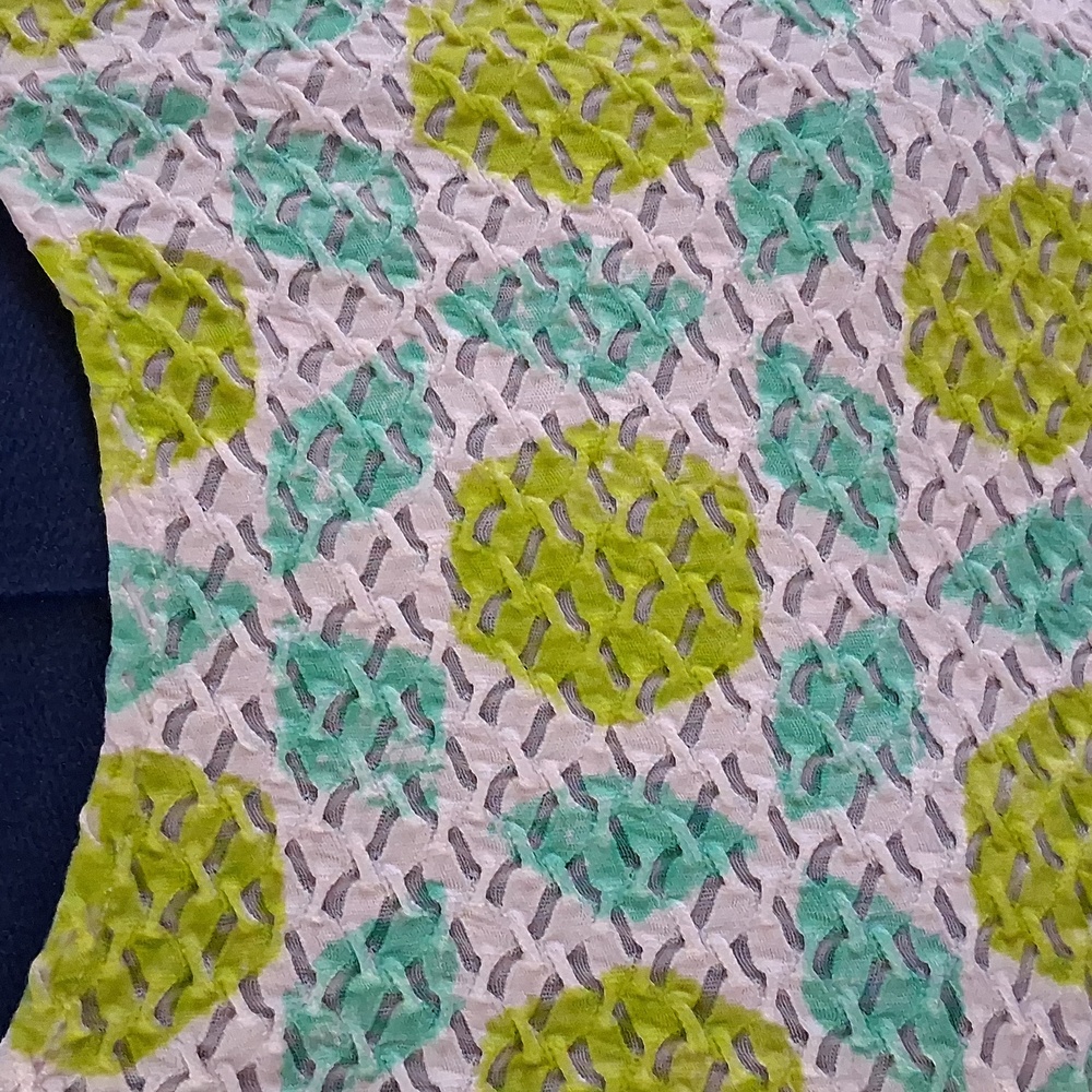 Ruby Rd. Textured Geometric Patterned Jersey Top - Picture 2 of 10